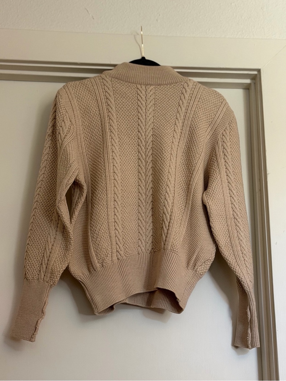 Saint Laurent Beige Cable Knit mock neck Sweater & matching pants - Picture 4 of 4